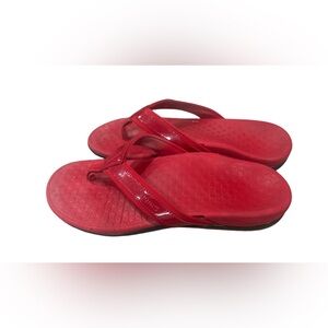 Vionic Red Tide II Poppy Toe Post Sandal Flip Flop Women's US Size 7